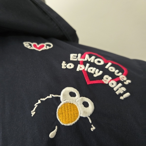 Sesame Street Elmo Loves To Play Golf Hooded Jacket. Size Small - Picture 9 of 15